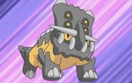 Bastiodon in the anime. (Image via The Pokemon Company)